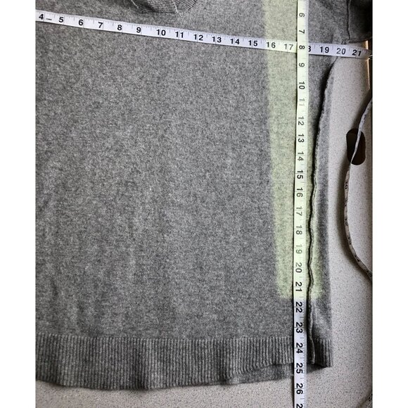 Benedetta B Merino Wool Cashmere Sweater Women Small Gray V-Neck Long Sleeve - Picture 8 of 8
